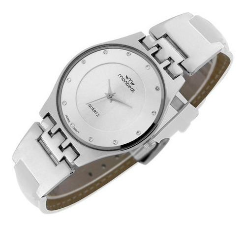 Reloj Pulsera Montreal Mujer Ml975 Caja Extradelgada Strass