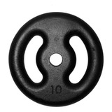 1 Anilha 31mm Ferro Fundido Preto 10kg Treino Casa Academia