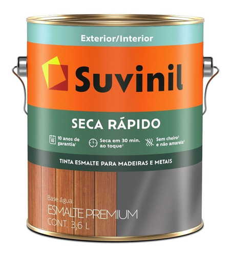 Tinta Esmalte Seca Rápido Brilhante - Gelo - Suvinil 3,6l