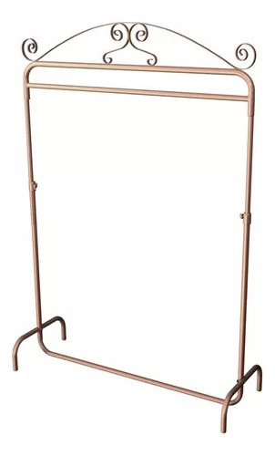 Arara De Chão Vintage 120 Cm Desmontável Regulável Rose Gold