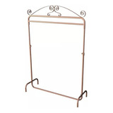 Arara De Chão Vintage 120 Cm Desmontável Regulável Rose Gold