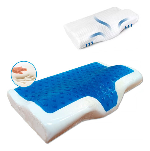 Almohada En Gel Antironquido Viscoelastica Memory Foam