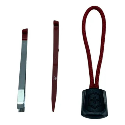 Kit Cordón, Pinza Y Palillo Para Navaja Victorinox, Colores Color Rojo