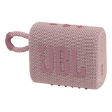 Bocina Jbl Go 3 Portátil Con Bluetooth Waterproof Rosa Pink