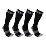 4 Calcetas Soccer Performance Con Compression Y Soporte.