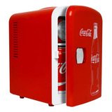 Mini Refrigerador Coca Cola 4l  Color Rojo