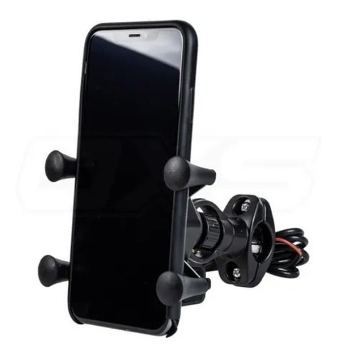 Soporte Para Celular Con Cargador  X Grip  Para Moto