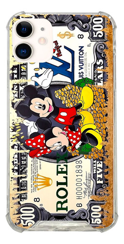 Funda Mickey Mouse Money Dolar Para iPhone, Encapsulada