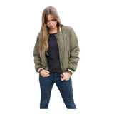 Campera Bomber Deluxe Mujer Con Corderito