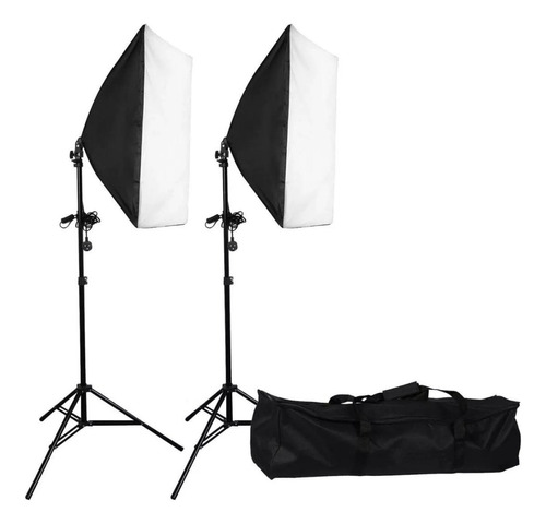 Kit Soft-box 50x70 Luz Continua 220v/110v P/ Lampada E27 