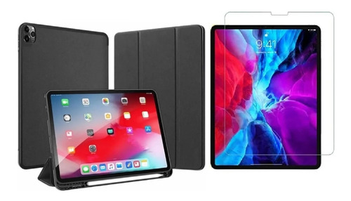 Forro + Vidrio Soporte Para Lapiz Para iPad Pro 11 Año 2022