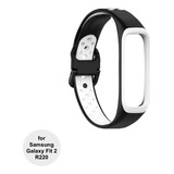 Correa De Silicona Para Samsung Galaxy Fit 2 R220 Blackwhite