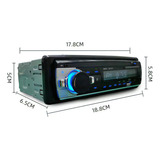 Lagom Auto Estereo Coche Reproductor Jsd-530-mp3 Radio Para Auto 60wx4 Con 2 Usb Y Lector De Tarjeta Sd,carga Rápida Fm