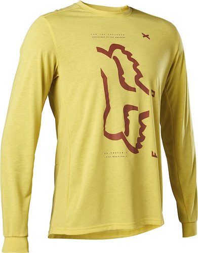 Fox Racing Camiseta Ranger Dri Release Ls Mountain Bike Para