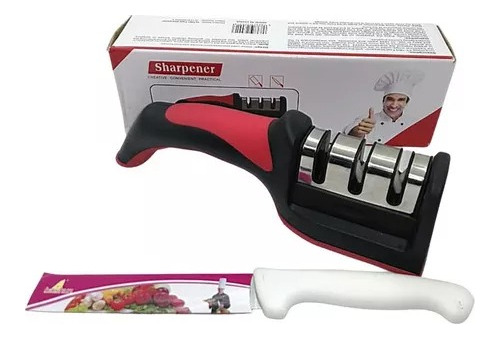 Afilador De Cuchillos Profesional Doble Lado Cocina Chef 