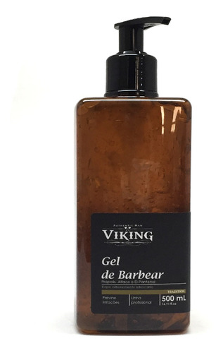 Viking Gel De Barbear Transparente Profissional 500 Ml