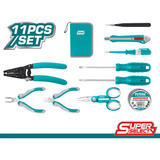 Kit De Herramientas X 11 Pzs Para Electricista Total Super S