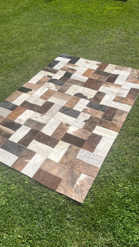 Alfombra Patchwork #2 - Cuero Vaca. Entrega A Partir Del 3/6