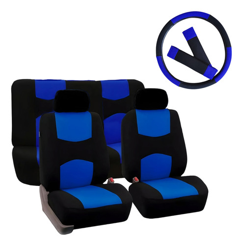 Set 11pcs Cubre Asiento Cubre Volante Almohadillas Cinturon