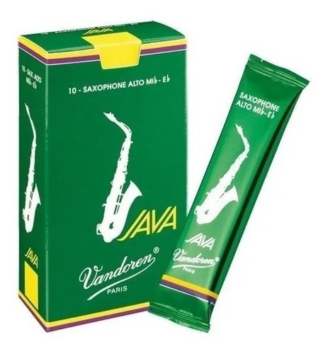 Palheta Vandoren Java Verde Green - Sax Alto - Escolha Nº