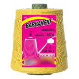 Barbante Barbanfio Fios 8 Amarelo Forte Toque Macio Colorido