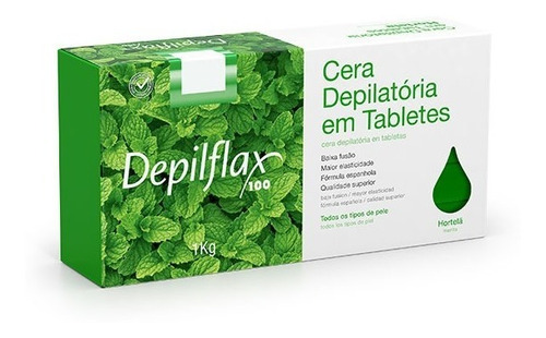 Cera Depilatória Vegetal Depilflax 1kg - 3 Unidades