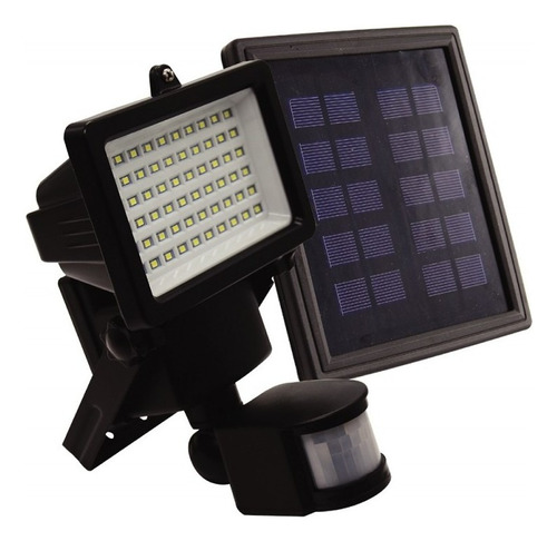 Refletor Solar Luminária 60 Led Sensor Presença 800lm 6000k Cor Da Luz Branco