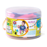 Brinquedo Infantil Blocos Animais Zoologico Big Blok Estrela