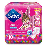 Toalla Femenina Saba Teens Con Alas 10pzas