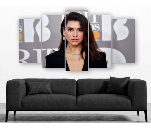 Cuadro Decorativo Dua Lipa Arte Moderno Música 5 Piezas - 28