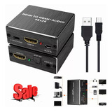 Hdmi Extractor De Audio Divisor Óptico Spdif Coaxial 3.5mm