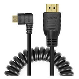 Ucec Rightangled En Espiral Mini Hdmi A Hdmi Cable Macho Alt