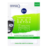 Nivea Máscara Facial Urban Skin Shot Detox 1 Unidad