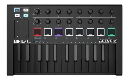 Controlador Midi Arturia Minilab Deep Black