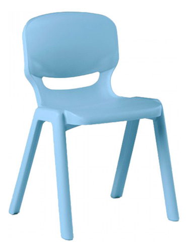 Silla Plastica Infantil 30x32x51cm Celeste Bighouse Mimbral