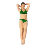 Figura De Niña 1:64, Traje De Baño De Playa, Tendido