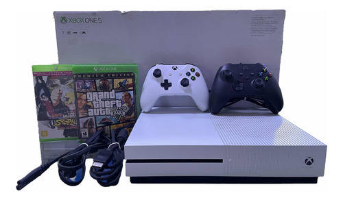 Console Xbox One S 1tb Original Completo Na Caixa 2 Controle