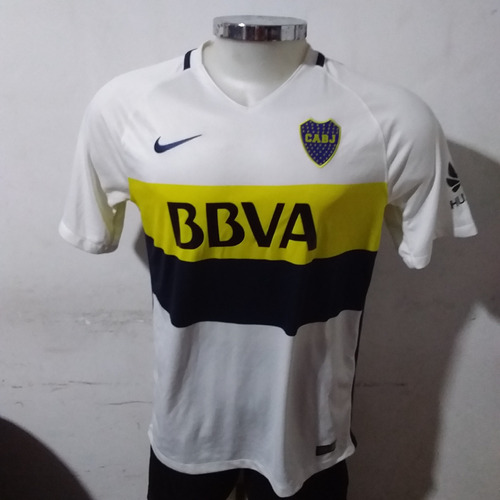 Camiseta Boca Suplente 2016 Blanca Nike Original Etiq Plata