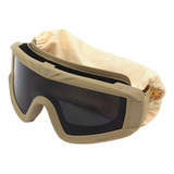 Óculos Tático Goggle Anti-fogging 3 Lentes Airsoft