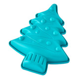 Molde De Silicona Para Mini Torta Pino Navideño Decorado