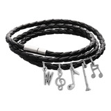 Pulsera Oboe Música Brazalete Dije Clave Sol Nota Letra Moda