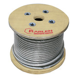 Cable D Acero Inoxidable Plastificado 7x7 80m 1/16-3/32 Plus