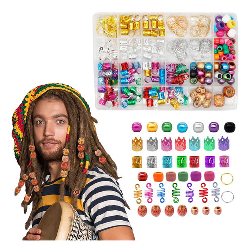 278 Piezas De Cuentas De Rastas Accesorios De Trenza Para El