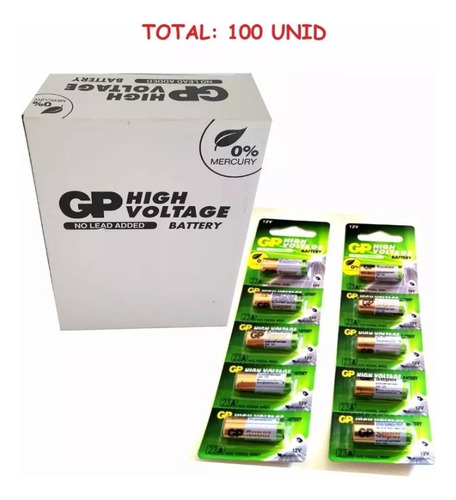20 Cart:100 Bat Gp High-voltage Battery Alcalina 23a-12v 