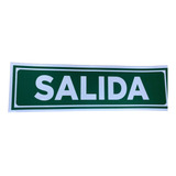 Cartel Indicador Salida 24x7 Adhesivo