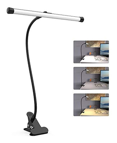 Lámpara De Escritorio  Led Con Abrazadera, Brazo Flexible