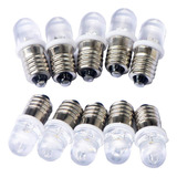 Gutreise 10 Bombillas Led Con Rosca E10 De 12 V Cc De 12 V Y