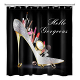 Cortina De Ducha Eobtain Hello G Makeup Diamond Heels