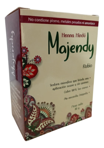 Henna Hindú Majendy Fito Medics - g a $338