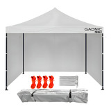 Carpa Toldo Paredes 3x4,5m Gadnic Impermeable Plegable Bolso Color Blanco